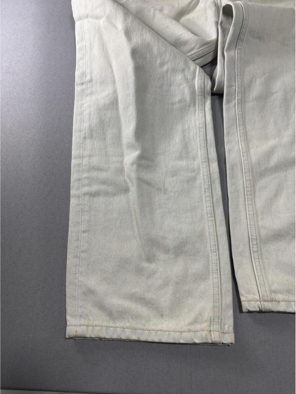ZARA Denim Jeans Women's Size 2 White Zip Fly Mid Rise - Picture 9 of 14